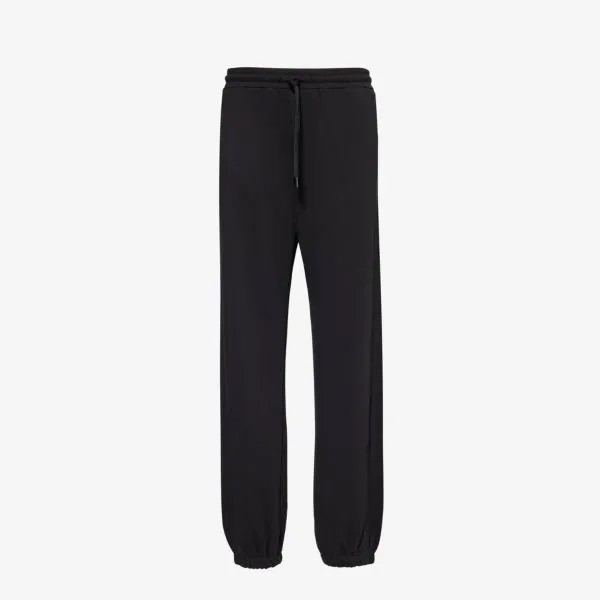 Спортивные брюки из хлопкового джерси с фирменной вышивкой markus Max Mara, черный
