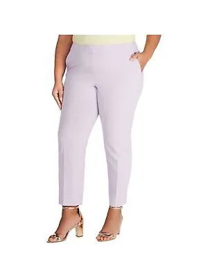 Женские фиолетовые брюки на молнии BAR III с карманами и прямыми штанинами 14W
