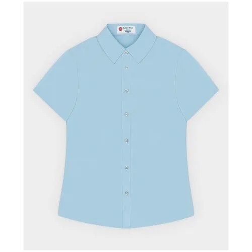 Школьная рубашка Button Blue, размер 170, голубой