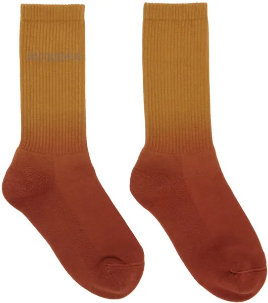 Оранжево-коричневые носки 'Les Chaussettes Moisson' Jacquemus
