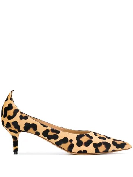 Francesco Russo туфли-лодочки с леопардовым принтом