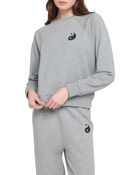 Свитер Spiritual Gangster Yin Yang Forever Crew, цвет Heather Ash