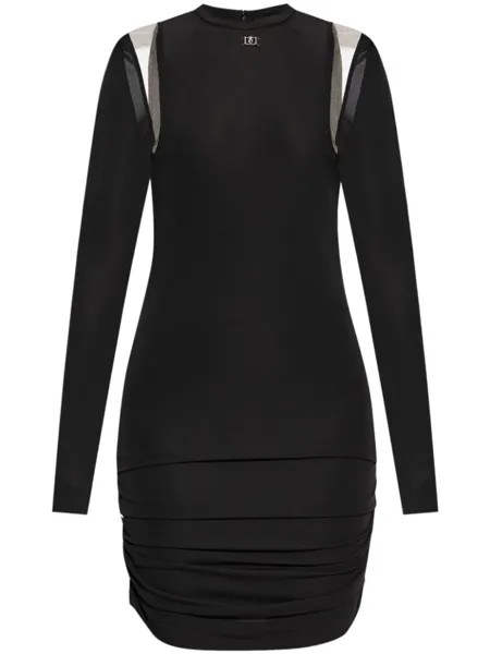 Dsquared2 платье мини со сборками, черный