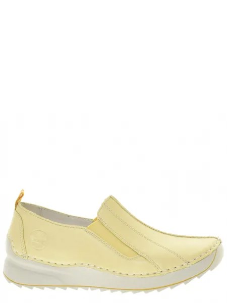 Туфли Rieker женские демисезонные, размер 36, цвет желтый, артикул 51593-68