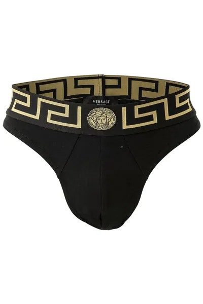 Стринги с логотипом Versace, желтый
