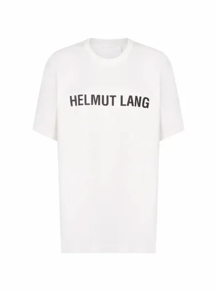 Хлопковая футболка с логотипом Helmut Lang