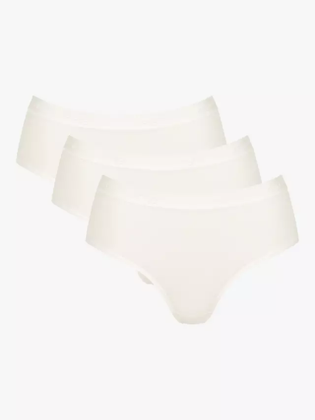 Трусики sloggi GO Casual Midi 3 шт, цвет silk/white