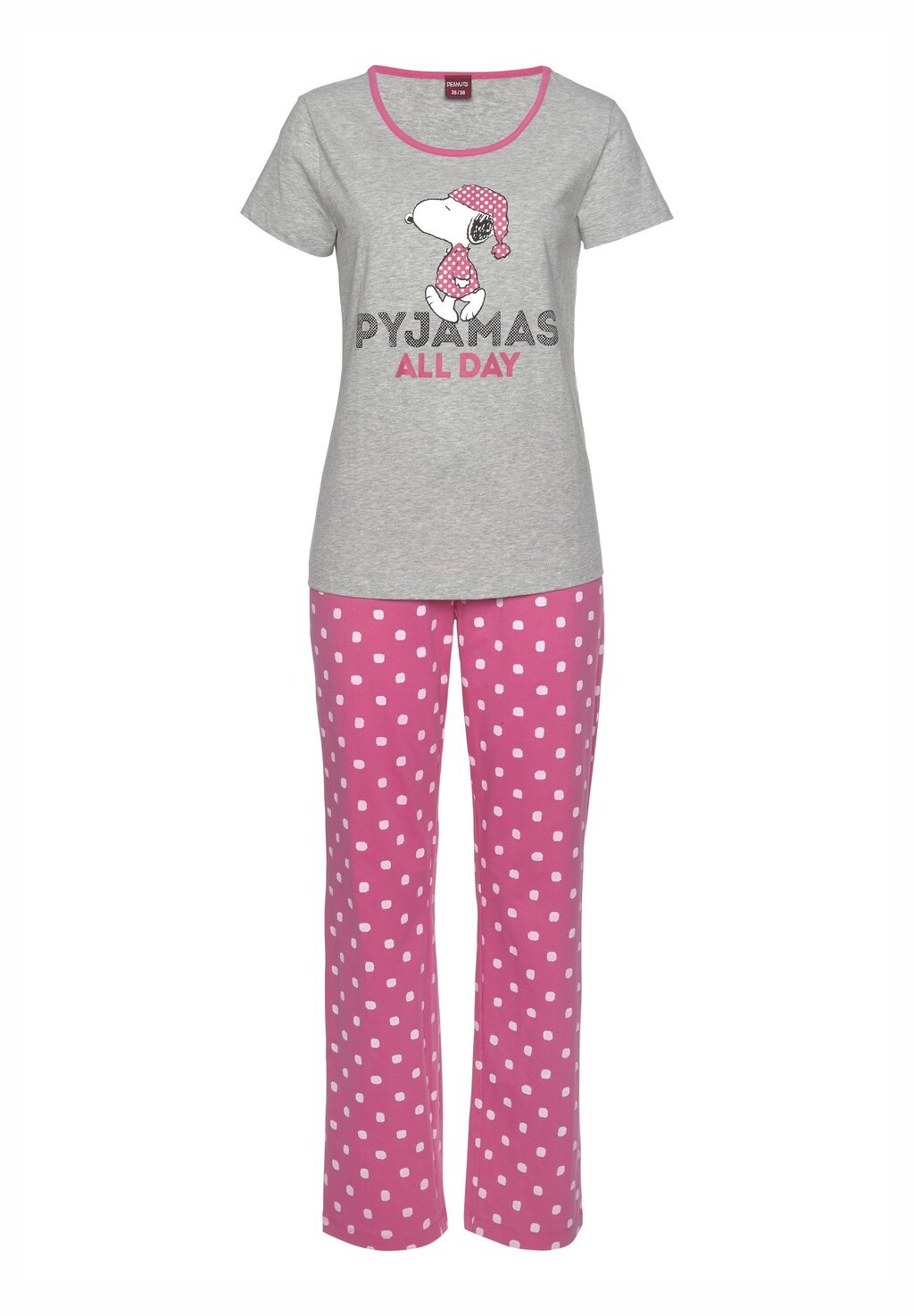 Пижама PEANUTS Peanuts, цвет Mottled Grey