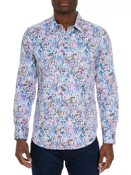 Рубашка Bitra Damask на пуговицах спереди Robert Graham, мультиколор