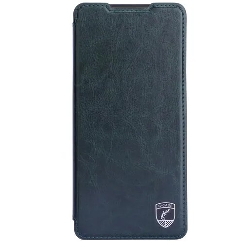 Чехол-книжка G-Case Slim Premium для Xiaomi Redmi Note 10 Pro / Note 10 Pro Max темно-зеленый
