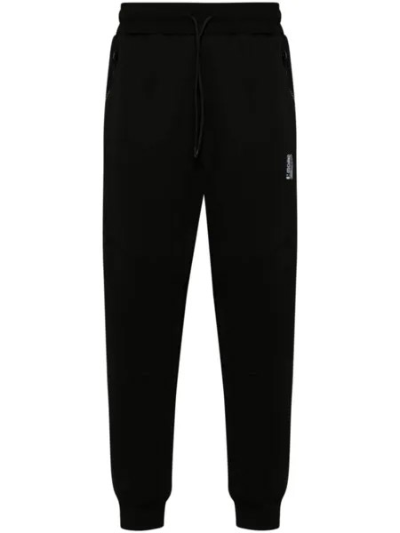 Moschino спортивные брюки с нашивкой-логотипом, черный