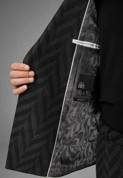 Пиджак RELAXED FIT EDIT PATTERNED Next, серый