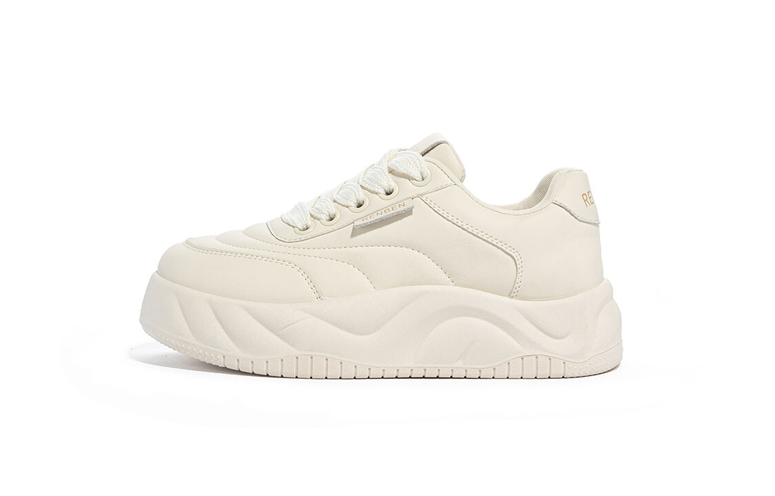Кроссовки Humanism 1986 Skateboarding Shoes Women's Low-top, бежевый/черный