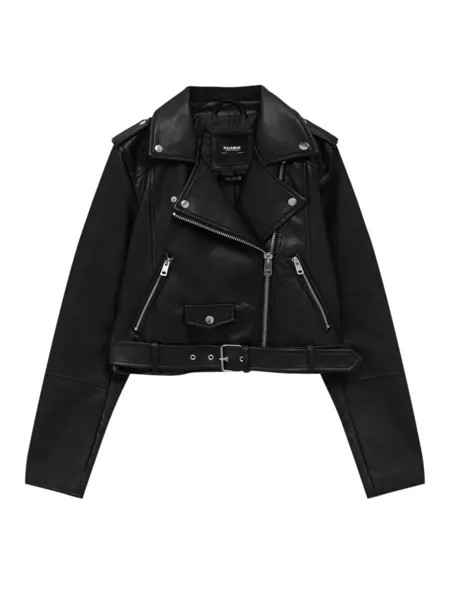 Межсезонная куртка Pull&Bear, черный