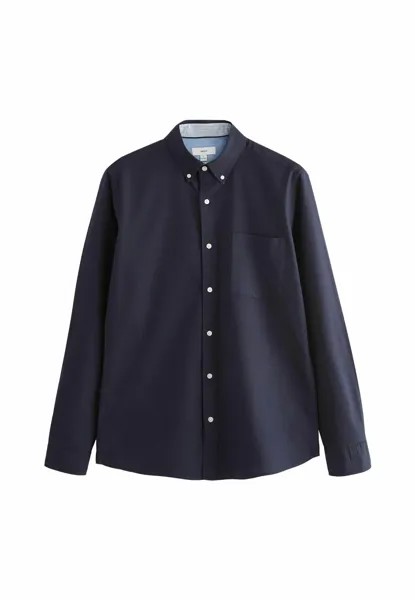 Рубашка LONG SLEEVE OXFORD-SLIM FIT Next, синий