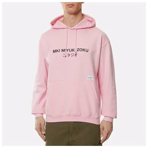 Мужская толстовка MKI Miyuki-Zoku Classic Logo Hoody розовый , Размер XXL