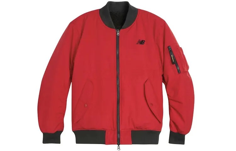 Стеганая куртка унисекс красная New Balance, красный