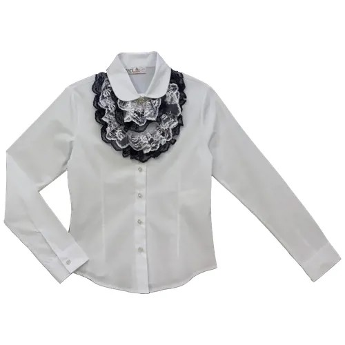 Блузка школьная для девочки (Размер: 116), арт. 13487, цвет
