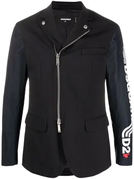 Dsquared2 пиджак на молнии с логотипом