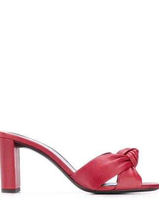 Saint Laurent мюли Bianca 80 со сборками