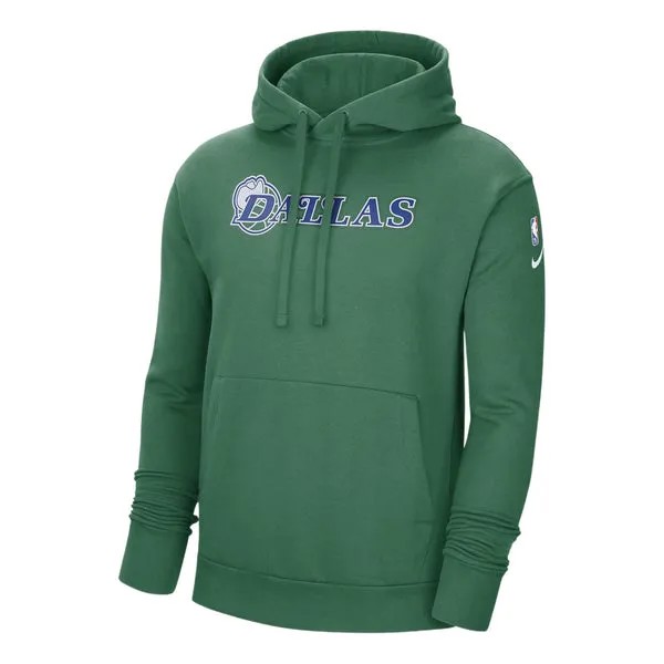 Толстовка Men's Nike NBA Dallas Mavericks Alphabet Logo Printing Fleece Casual Pullover Green, мультиколор
