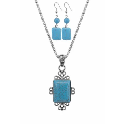 Серьги цепочки OTOKODESIGN, акрил, серебристый