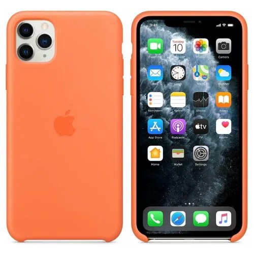 Силиконовый чехол для Apple iPhone 11 Pro Silicone Case Vitamin C цвет Оранжевый витамин