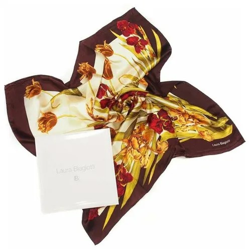 Итальянский платок в классическом цветочном дизайне Laura Biagiotti 819667