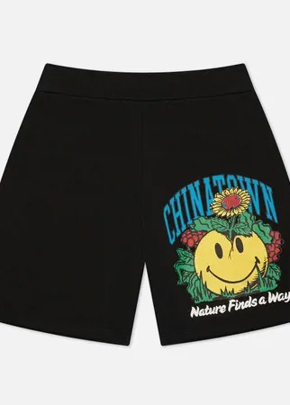 Мужские шорты Chinatown Market Smiley Planter, цвет чёрный, размер XL