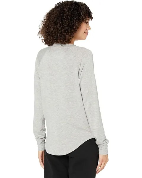 Толстовка Splits59 Warm-Up Fleece Sweatshirt, цвет Heather Grey