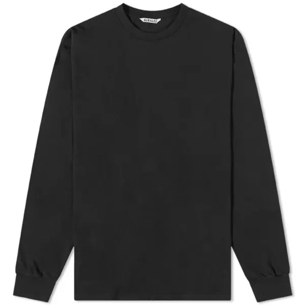 Лонгслив Auralee Seamless Tee, черный