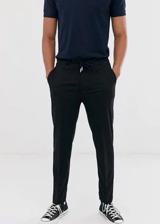 Темно-синие зауженные брюки в тонкую полоску Celio-Темно-синий