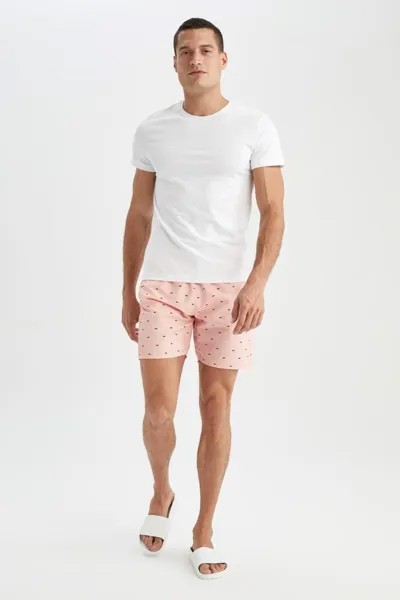 Короткие шорты для плавания стандартного кроя DeFacto, розовый