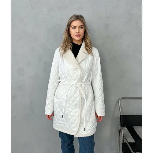 Куртка , размер 56(56-58), белый