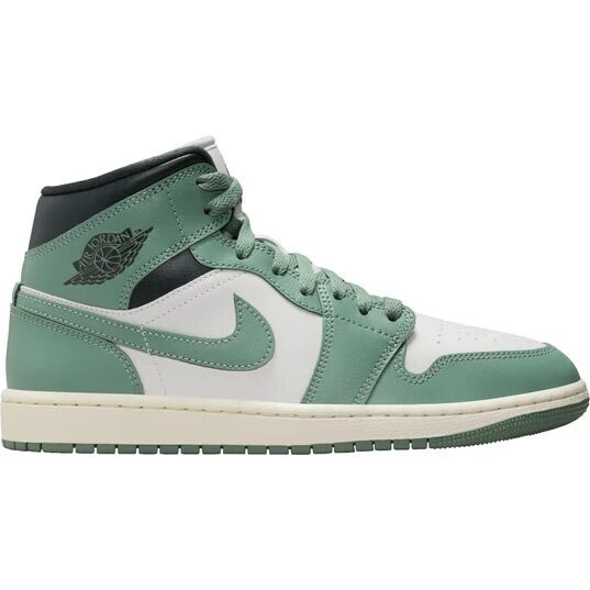 Кроссовки WMNS Air Jordan 1 Mid, цвет Sail/Jade Smoke-Anthracite