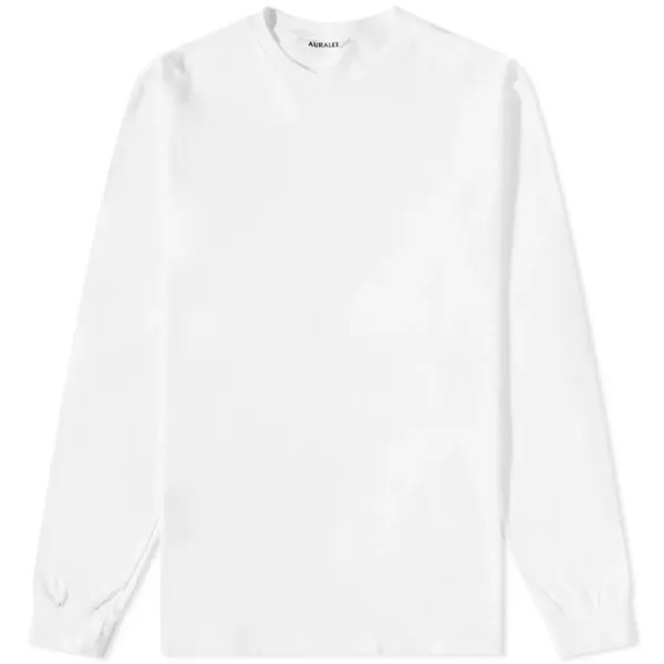 Лонгслив Auralee Seamless Tee, белый