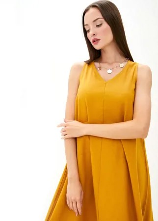 Платье-сарафан женское Peche Monnaie Be Free желтое one size XS-L (42-48)