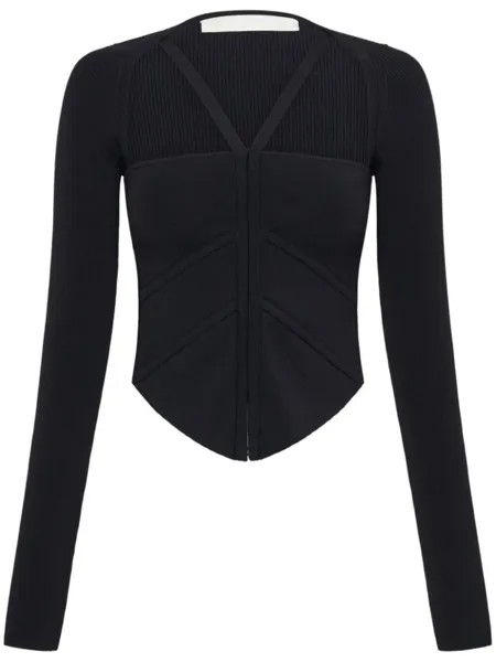 Dion Lee топ-корсет с квадратным вырезом, черный