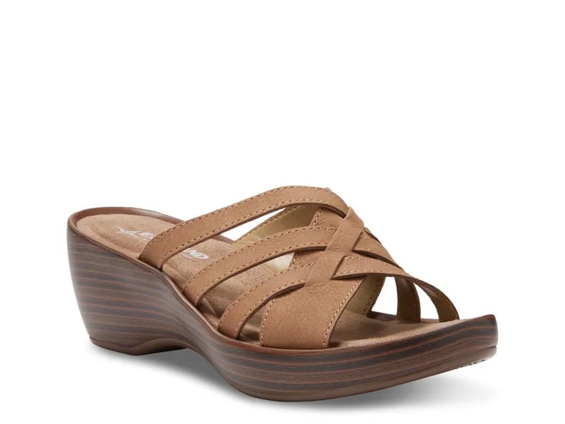 Сандалии Eastland Poppy на танкетке, коньячный