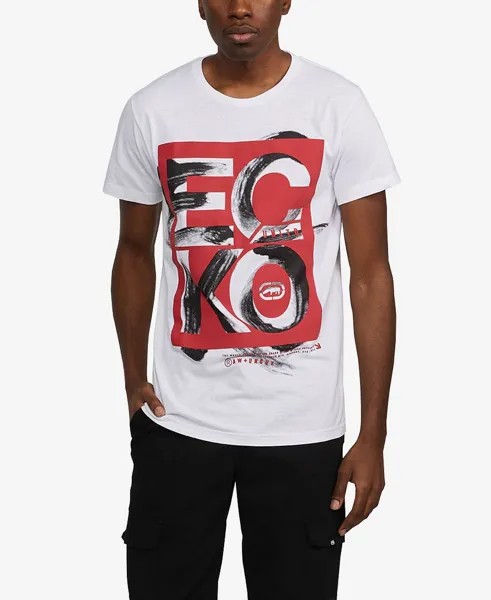 Мужская футболка с рисунком stencil up Ecko Unltd, белый
