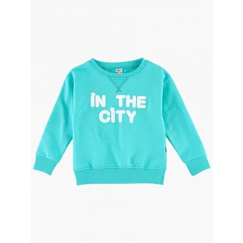 Свитшот Mini Maxi, размер 80, бирюзовый