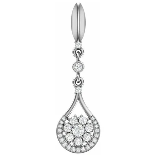 Серебряная подвеска с фианитами 4101295-00775