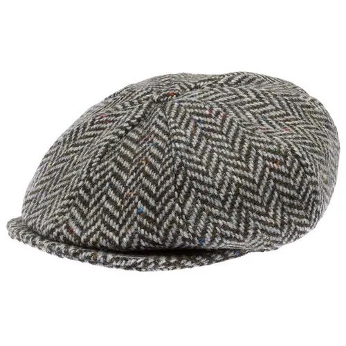 Кепка HANNA HATS арт. Newsboy 20B2 (темно-серый / черный), размер 57