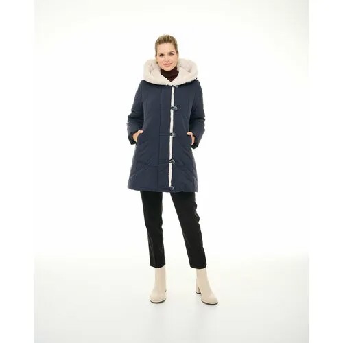 Куртка DIXI COAT, размер 32, темно-синий/белый