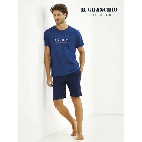 Пижама  Il Granchio, размер M, синий