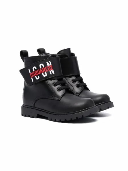 Dsquared2 Kids ботинки на шнуровке с логотипом