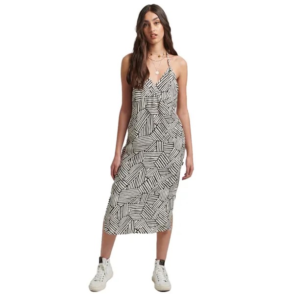 Платье Superdry Vintage Midi Halter Slip, серый
