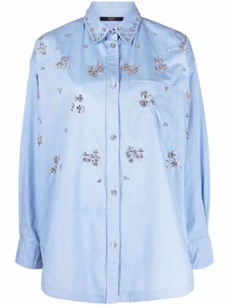 Seventy sequin-embellished long-sleeve shirt