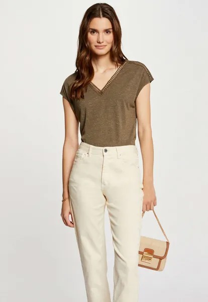 Футболка с принтом Short Sleeved Morgan, зеленый хаки