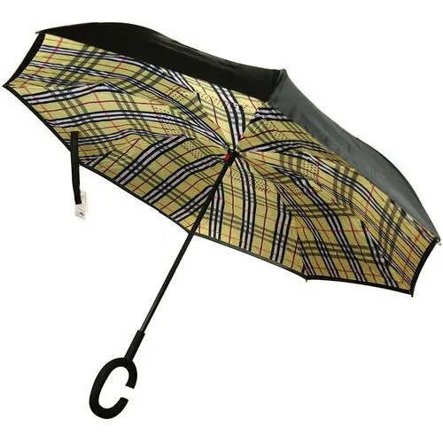 Мини-зонт Домашняя мода, механика, купол 105 см., 8 спиц, обратное сложение, для женщин